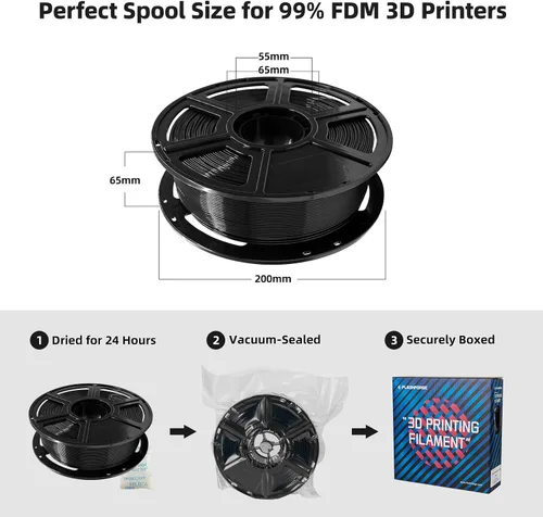Miniatura 6 de FLASHFORGE - Filamento PLA para impresora 3D de 1.75mm, carrete de 1kg (2.2lbs), precisión dimensional de +/- 0.02mm, filamento para impresión 3D