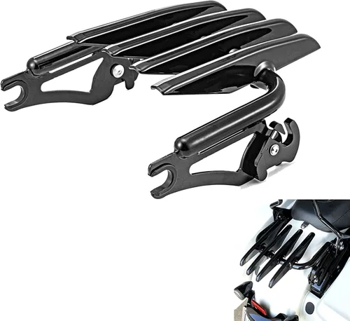 Miniatura 10 de Mofun Portaequipajes Cromado Estilo Sigiloso Desmontable Compatible con Harley Touring Street Electra Road Glide Road King 2009-2025, Se Ajusta a