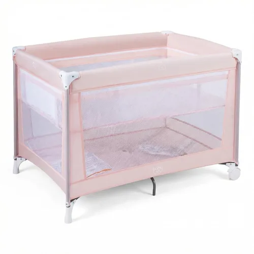 Miniatura 11 de BABY JOY 3 en 1 Pack and Play, Corralito Portátil para Bebé con Moisés, Mesa Cambiadora, Ruedas Bloqueables, Caja de Música Luminosa, Cuna Moisés