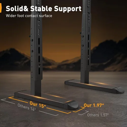 Miniatura 4 de Perlegear - Patas de soporte universal para TV para la mayoría de televisores de 37–86 pulgadas hasta 132 libras, patas de TV ajustables en altura
