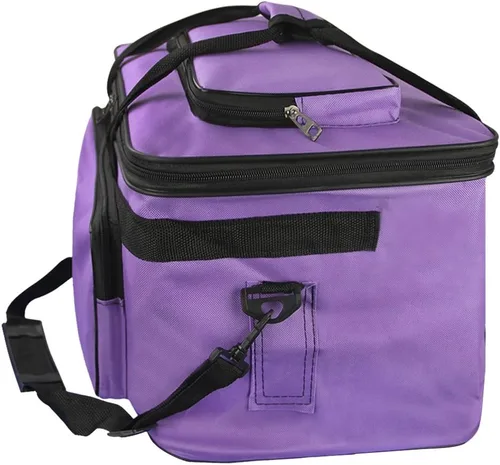 Miniatura 2 de Amplio organizador de arte y manualidades de viaje, bolsa cruzada plegable para artista, bolsa de hombro para dibujo, pintura, bolsa