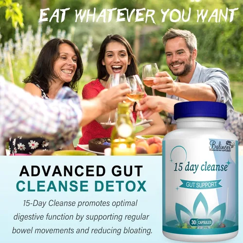 Miniatura 4 de Limpieza de 15 días, apoyo intestinal y de colon, desintoxicación avanzada de limpieza intestinal de 15 días para mujeres y hombres con senna