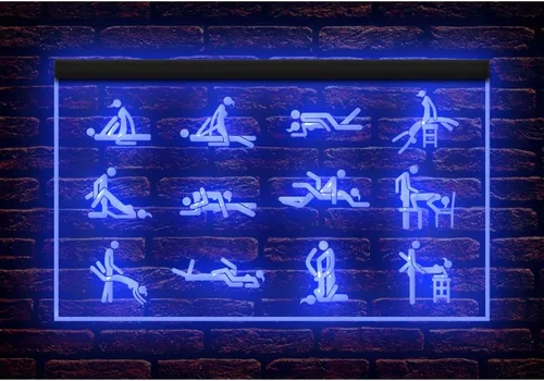 Miniatura 9 de 180029 Sex Funny Posture - Letrero de neón con luz nocturna LED para adultos, tienda de tienda, bar, pub, hombre, cueva