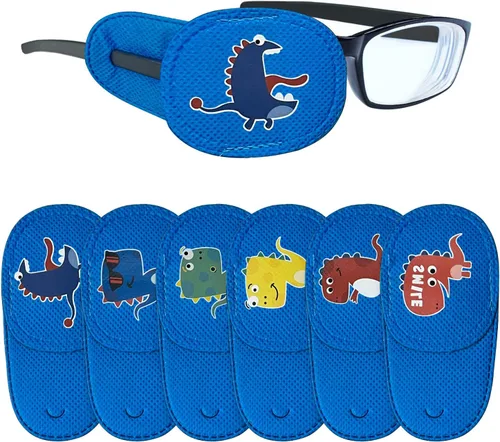 Miniatura 9 de WSHSTS 6 parches de ojos para niños, niñas, niños, parche colorido suave para ojos, parches para ojos perezosos, ojos izquierdo o derecho