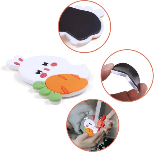 Miniatura 9 de SUPINEEDO Imanes de refrigerador para niños, lindos imanes de refrigerador de animales de granja para niños pequeños de 1-3 años, imanes