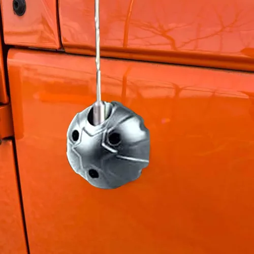 Miniatura 7 de Cubierta base de antena de aluminio para antena de radio, carcasa anodizada, base de cubierta de antena compatible con Jeep Wrangler JK JKU JL JLU