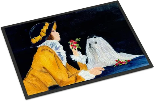 Miniatura 104 de Caroline's Treasures SS8220MAT - Felpudo afgano de 18 x 27 pulgadas, para interiores y exteriores, para entrada, antideslizante, lavable, de pelo