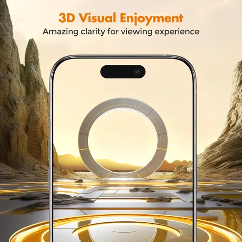 Miniatura 8 de UNBREAKcable Protector de pantalla de privacidad para iPhone 15, cobertura completa, vidrio templado inastillable [borde a borde]