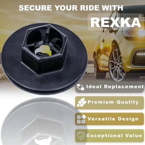 Miniatura 4 de Rexka 20 piezas parachoques protección contra salpicaduras Fender Liner Nylon Tuercas 84145-26000 Compatible con Hyundai Kia Genesis Santa Fe Sonata
