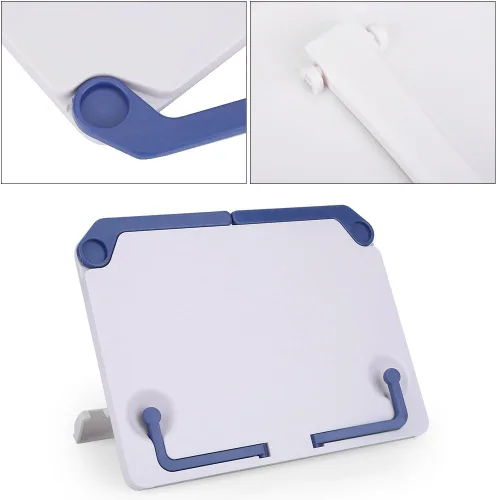 Miniatura 4 de VGEBY 1 soporte de música de escritorio pequeño plegable portátil para partituras de mesa para guitarras de piano, soporte de lectura para soporte