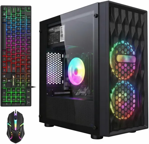 Miniatura 10 de STGAubron Computadora de escritorio para juegos, Radeon RX 560 4G, Intel Core i7 8ª generación hasta 4.1GHz, 16G DDR4, 512G SSD, WiFi 6 y BT 5.2
