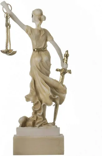 Miniatura 4 de Diosa griega Themis 5.5" Estatua ciega dama justicia abogada regalo dorado