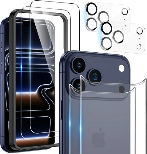 Miniatura 9 de Maxdara Protector de pantalla para iPhone 17 Pro Max (6.9 pulgadas), protector de pantalla trasera para iPhone 17 Pro Max y protector de pantalla