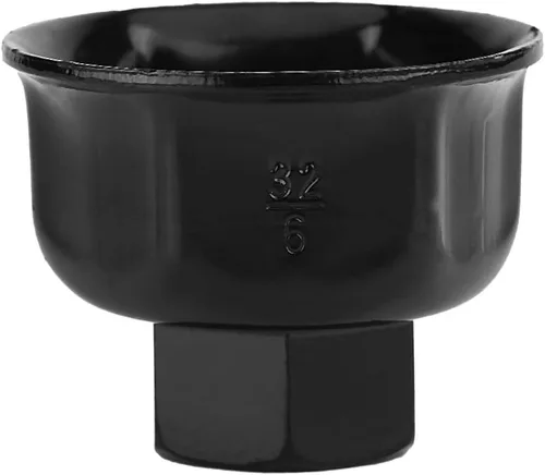 Llave de filtro de aceite, 1.260 in 3/8 "de aluminio del coche de la llave del filtro de aceite de la llave del zócalo de la