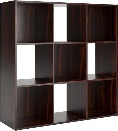 Miniatura 8 de Diseño exclusivo de Ashley Paxberry. Organizador de almacenamiento o librero moderno de 6 cubos, color blanqueado