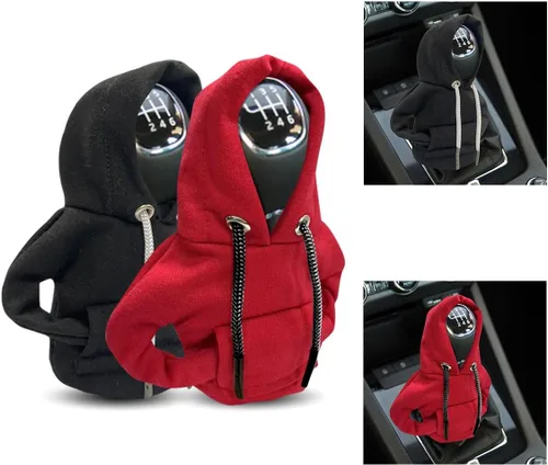 Capucha de Cambio de Marchas para Coche, Funda de Pomo de Cambio de Marchas a la Moda, Mini Capucha para Palanca de Cambios Automática, Gadgets Rojo