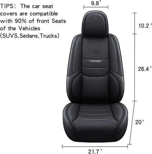 Miniatura 7 de Fundas de asiento de automóvil de cuero de cobertura completa de ajuste universal para automóviles, sedanes, camiones, SUV, protector de asiento