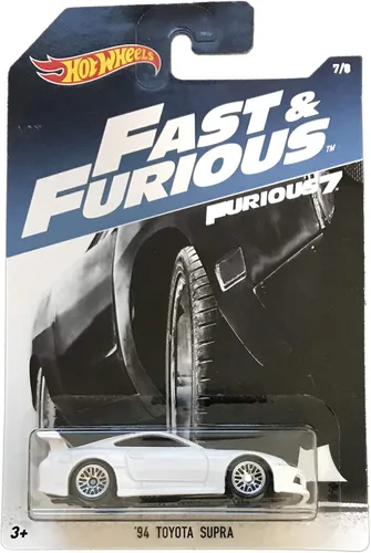 Miniatura 2 de Hot Wheels Mattel Fast & Furious 7 White '94 Toyota Supra 7/8 Blanco