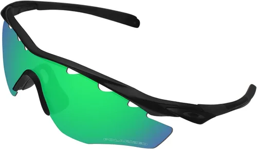 Miniatura 2 de BroLizard - Lente polarizada para gafas de sol Oakley M2 con ventilación, verde