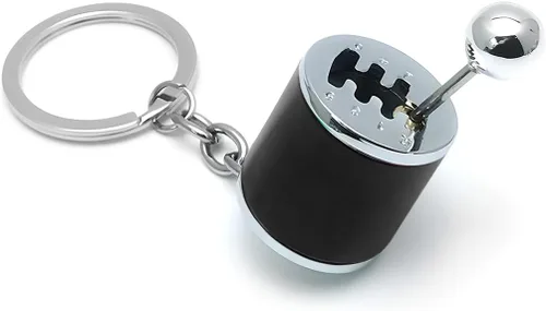 Osilly Llavero de caja de cambios, llavero de palanca de cambios manual de seis velocidades, accesorios creativos para aliviar el estrés, llavero