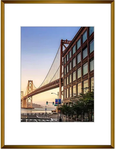 Miniatura 24 de Frametory, Portarretratos de aluminio negro de 6 x 8 pulgadas, juego de 1, ideal para mostrar fotos de 5 x 7 con paspartú o 6 x 8 sin paspartú