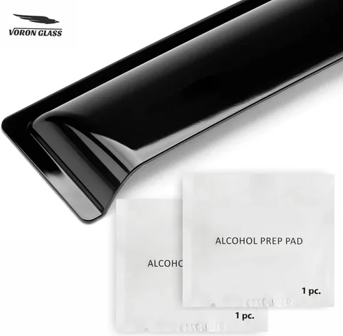 Miniatura 7 de Voron Glass - Protectores de lluvia con cinta adhesiva extra duraderos para Nissan Juke 2011-2017, deflectores de ventana, viseras de ventilación, 4