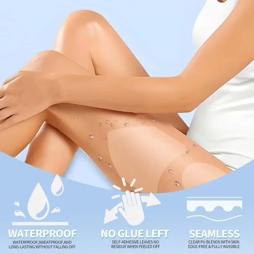 Miniatura 6 de 30 Pcs Thigh Lift Tape for Loose Skin, Transparent Anti Friction Patch, Invisible Lift and Glow Patches Body,Sweatproof Protection Patches for