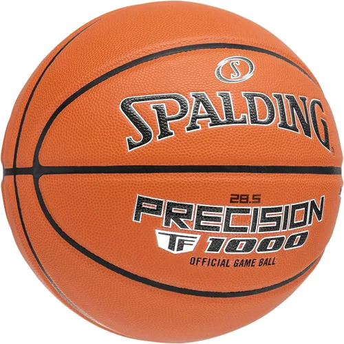 Miniatura 5 de Spalding Precision TF-1000 - Balones de baloncesto para interiores, cubierta acolchada de microfibra de agarre seco, aprobada por la escuela