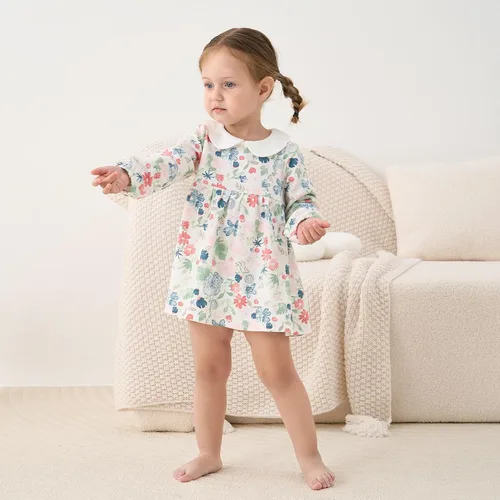 Miniatura 94 de pureborn Vestido de bebé niña 0-24 meses