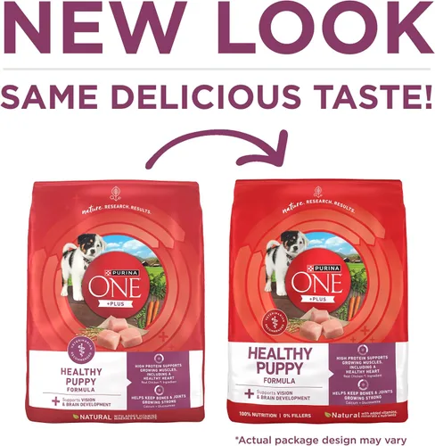 Miniatura 2 de Purina ONE Plus Healthy Puppy Formula Alimento seco natural con alto contenido de proteínas para cachorros con vitaminas, minerales y nutrientes