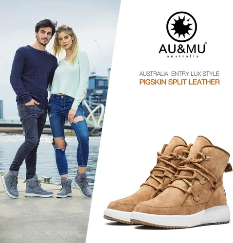 Miniatura 2 de AUMU Taurus - Botas de nieve de invierno con hebilla metálica y ojales de latón, Latón