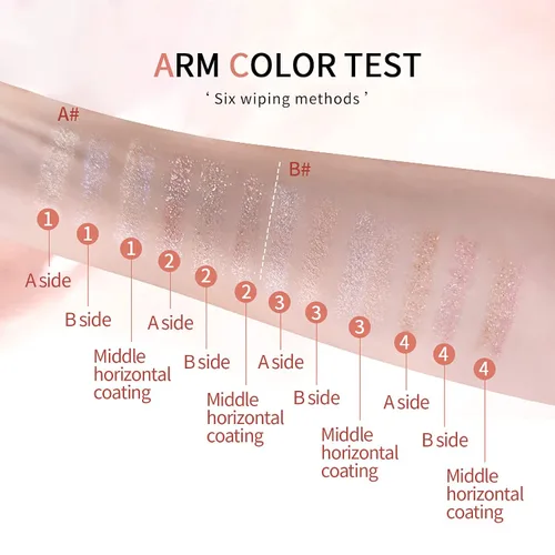 Miniatura 5 de 2 unids/set mate crema nude doble colores sombra lápiz de ojos, brillo degradado alto pigmento sombra de ojos maquillaje de larga duración