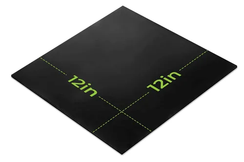Miniatura 2 de MATNIKS Lámina de Goma de Neopreno, Trabajo Pesado, Alto Grado 60A, Negro, 12x12 Pulgadas por 1/16" (+/- 5%) para Fontanería, Juntas
