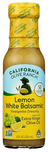 CALIFORNIA OLIVE RANCH Aderezo de vinagreta balsámica blanca limón, 8 FZ