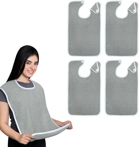 Miniatura 11 de Avalon Towels Adult Bibs for Women 100% Cotton Bib for Adults for Eating - Terry Cloth Adult Bibs for Men Clothing Protectors