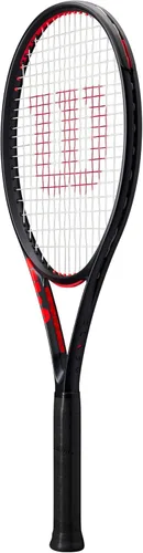 Miniatura 3 de Wilson Clash 100L V3 Strung - Raqueta de tenis para adultos, tamaño de agarre de 2-4 1/4 pulgadas, ensartada con Sensation 16 Natural a media