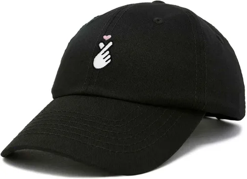 Miniatura 5 de Kpop coreano Love Snap Finger Hand Heart Hat Son Hatu Gorra de béisbol bordada para mujer