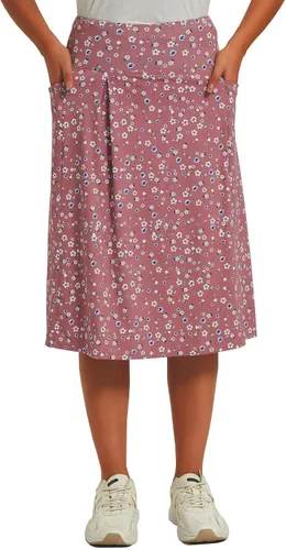 Miniatura 10 de NOOYME Falda pantalón de 28 pulgadas para mujer con 3 bolsillos, modesta, longitud hasta la rodilla, atlética, midi