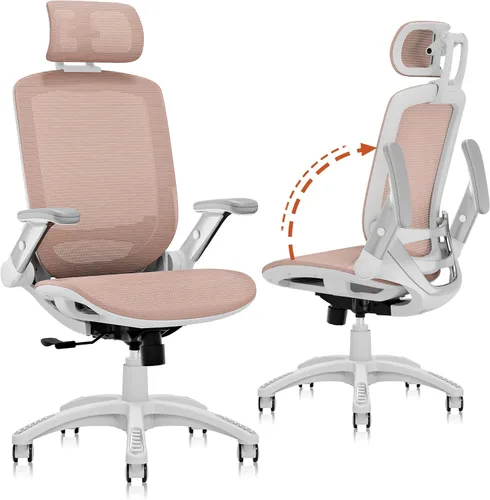 Miniatura 16 de GABRYLLY Silla de Oficina Ergonómica, Silla de Escritorio de Respaldo Alto para el Hogar con Reposacabezas, Brazos Abatibles, Bloqueo de Inclinación