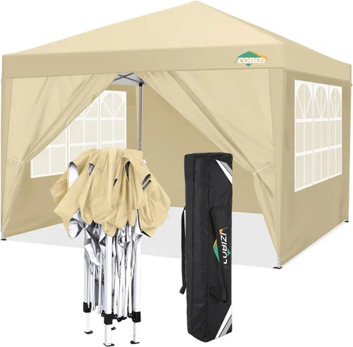 Miniatura 22 de COBIZI - Toldo desplegable de 10 x 20 pies con 6 paredes, impermeable y con protección UPF 50+, ideal para bodas, fiestas, eventos al aire libre
