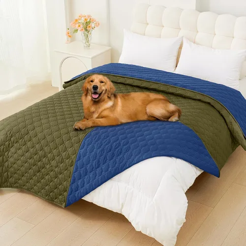 Miniatura 98 de Smiry Funda Impermeable para Cama de Perro, Manta Suave Reversible para Mascotas, Lavable a Prueba de Fugas para Gatos y Perros, Funda para Sofá