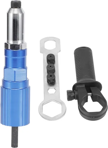 Miniatura 5 de Pilipane Adaptador de pistola de remache para taladro eléctrico, kit de adaptador de remachador inalámbrico profesional, accesorio de herramienta