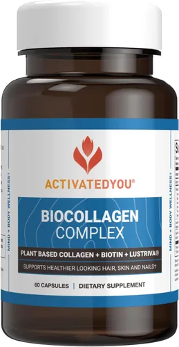 ActivatedYou Complejo de colágeno a base de plantas BioCollagen para mujeres y hombres, diseñado para promover la firmeza de la piel, la fuerza