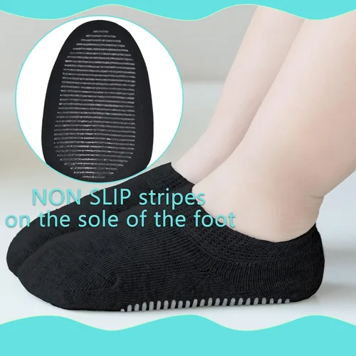 Miniatura 2 de Calcetines para bebé que no se muestran, calcetines de tobillo de corte bajo con pinzas, calcetines antideslizantes de algodón transpirable