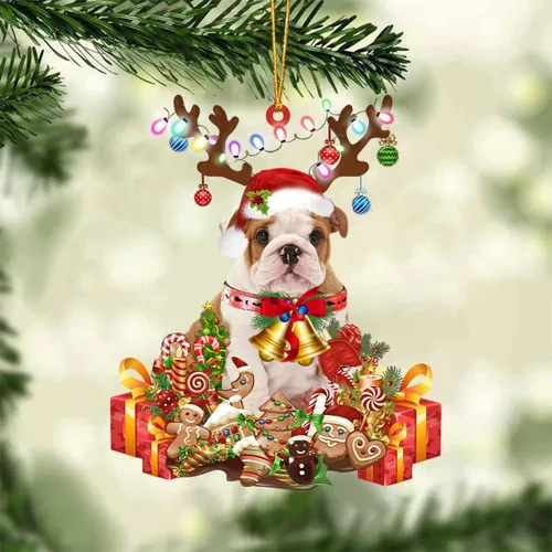 Miniatura 54 de Nazenti Adorno de Navidad personalizado de reno de Alaskan Malamute – Adorno de perro personalizado para amantes de las mascotas, acrílico plano