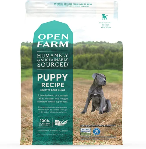 Open Farm - Alimento seco para perros sin granos para cachorros, receta de carne 100% criada por humanos con superalimentos sin OMG y sin sabores
