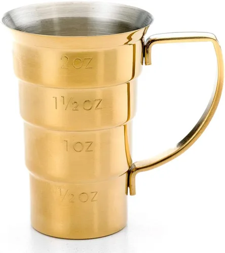 Miniatura 3 de Barfly M37108GD - Jigger, 2 onzas, dorado con mango Oro con mango