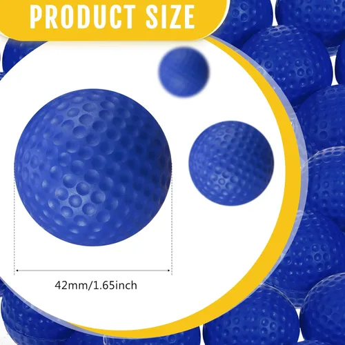 Miniatura 2 de Junkin 80 unidades de pelotas de golf de espuma, pelotas de goma para practicar, sensación y vuelo realistas, entrenamiento deportivo para golf