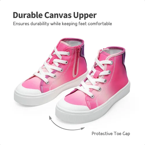 Miniatura 3 de DREAM PAIRS Zapatos deportivos de lona para niños y niñas, zapatos casuales para caminar