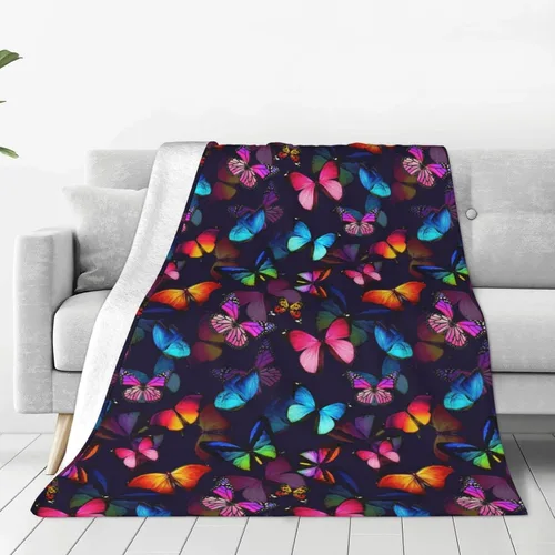 Miniatura 12 de Manta de flores de gato, suave, cálida, ligera, acogedora manta de felpa para cama, sofá, oficina, decoración de regalos para niños y mujeres, 50 x